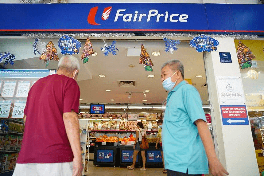 シンガポールの大手スーパーマーケットチェーン「FairPrice」の様子