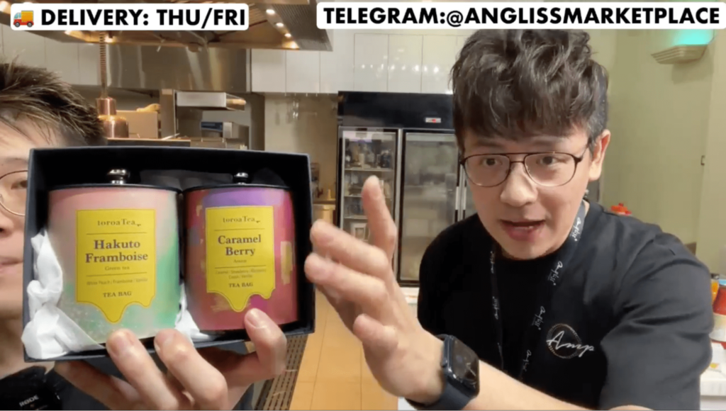 Rednowで実施したFacebookライブの販売中の様子