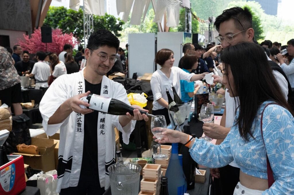 「Sake Matsuri」での出店中の様子
