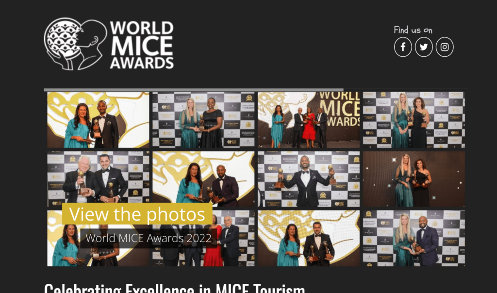 World MICE Awardsの様子