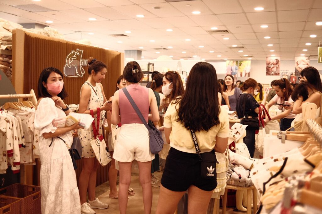 Singapore Boutique Fairに出店していた「Storge」の様子