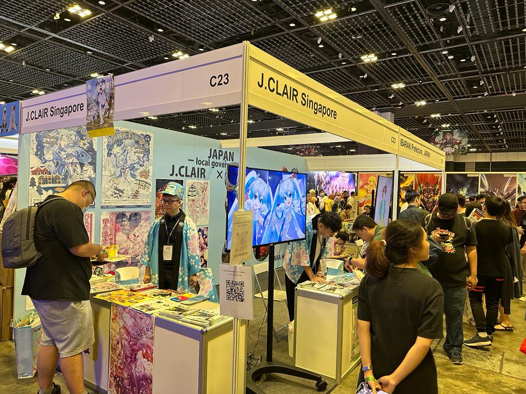 AFAに出展するクレアシンガポールのブースの様子