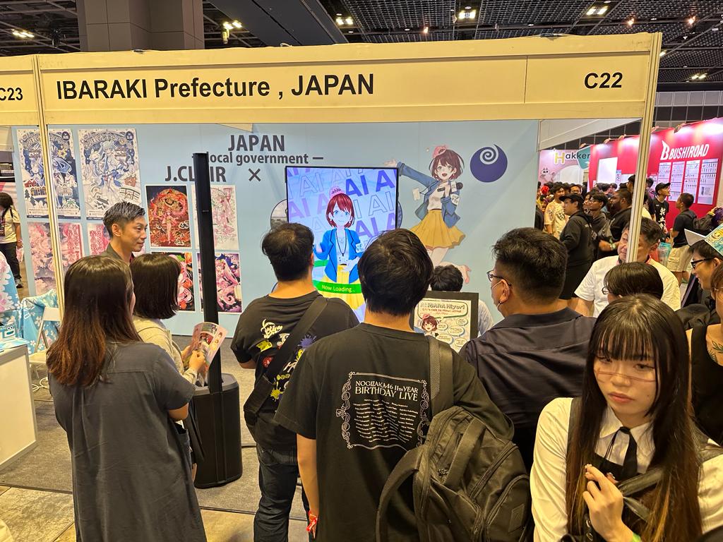 AFAに出展するクレアシンガポールのブースの様子