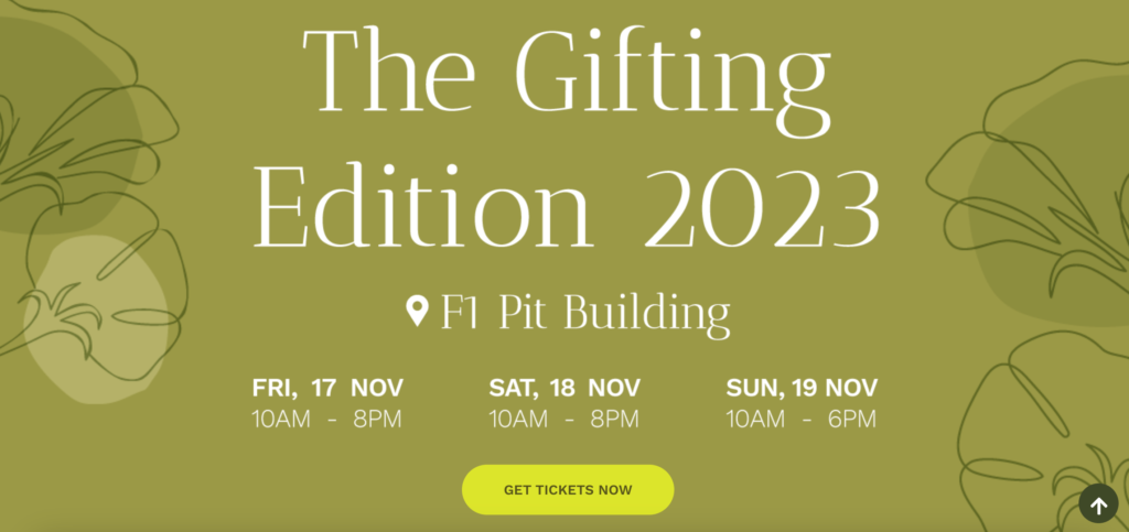 Singapore Boutique Fair Webサイト
