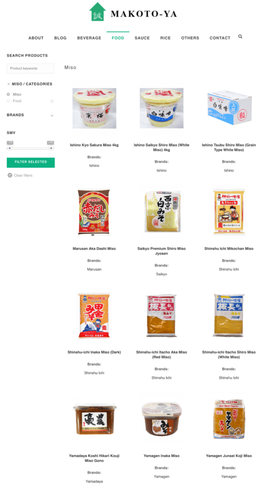 MAKOTO-YA Webサイト