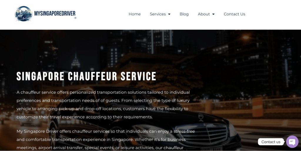 MySingaporeDriverのWebサイト