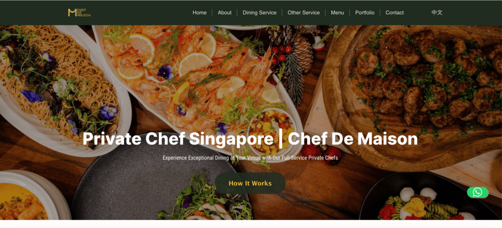 privatechefのWebサイト