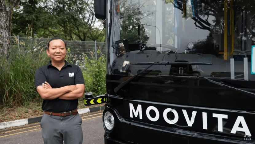 シンガポール企業のMooVitaの自律走行シャトル「MooBus」