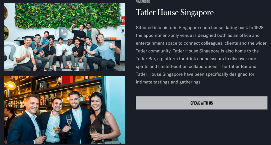 Tatler House Website