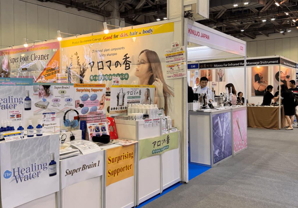 日本ブランドが出展している様子