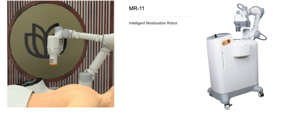 AI灸ロボットの様子