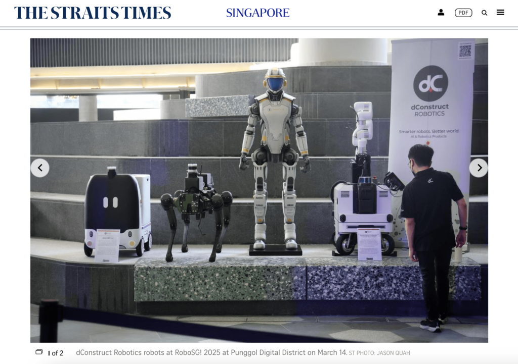 RoboSG!に展示されたdConstruct Robotics