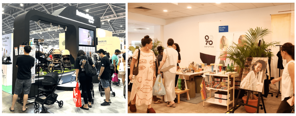 Mummys MarketとBoutique Fairの様子