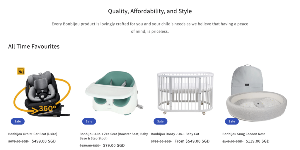 Bonbijouの商品