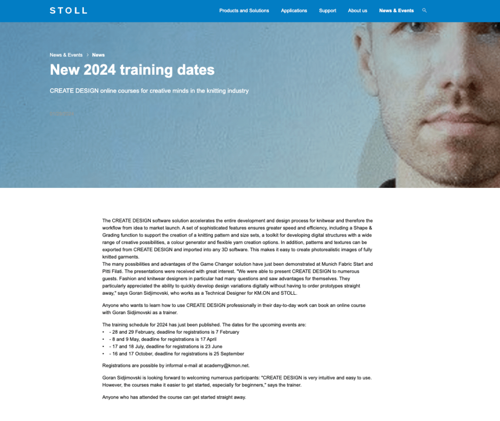 STOLLのTraining Daysについての記事