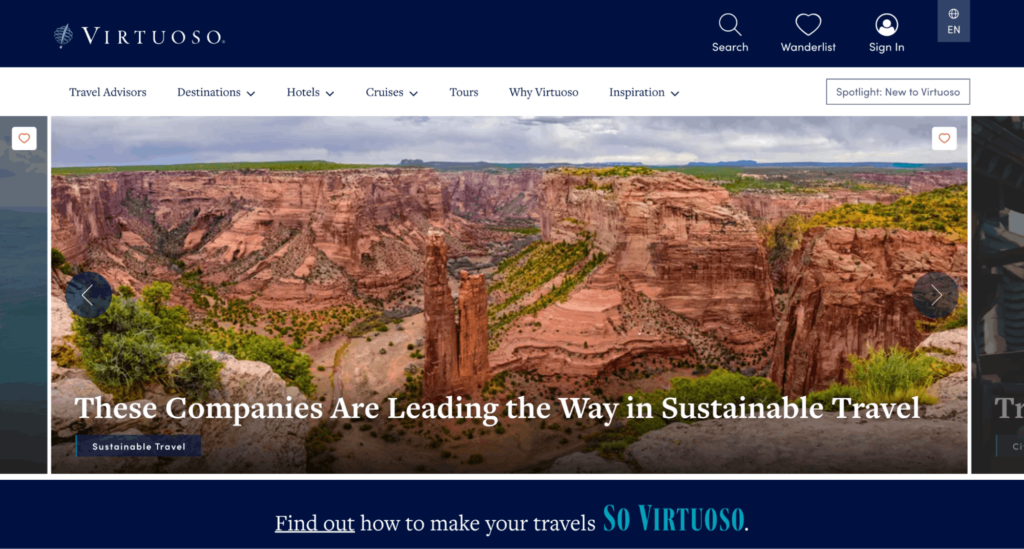 virtuoso Webサイト