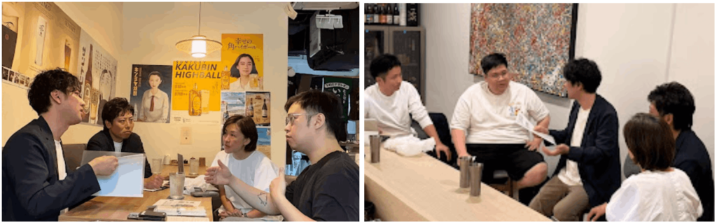 理研農産化工の商談中の風景