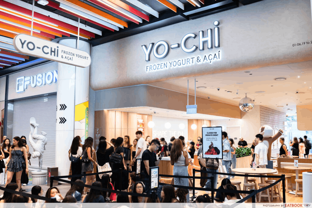 シンガポールで大人気のYo-chiの様子