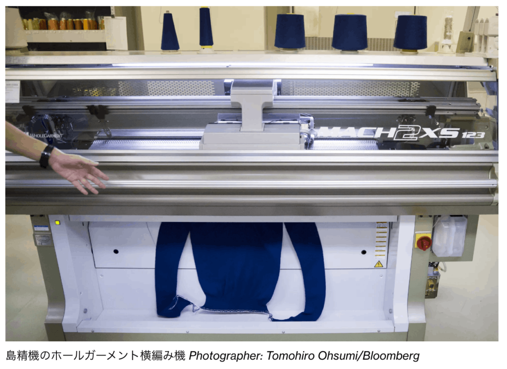 島精機のホールガーメントコンピュータ横編み機